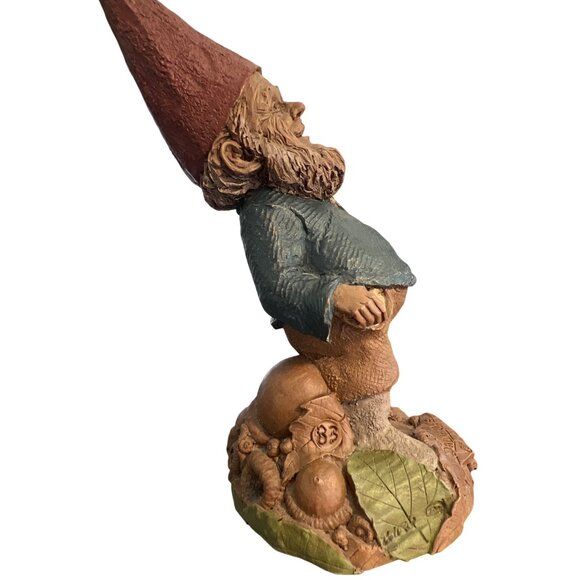 Vtg Tom Clark Daddy Owe Gnome Pockets 1990 Numbered 83 6.5" Pecan Resin Estate - Picture 5 of 6
